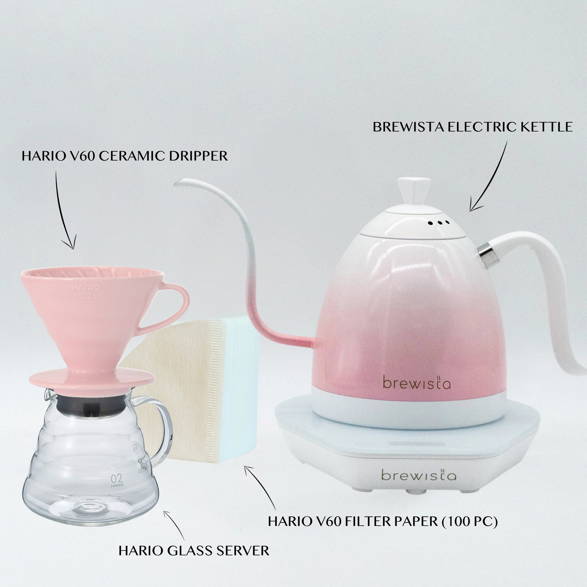 Pink Manual Brew Kit
