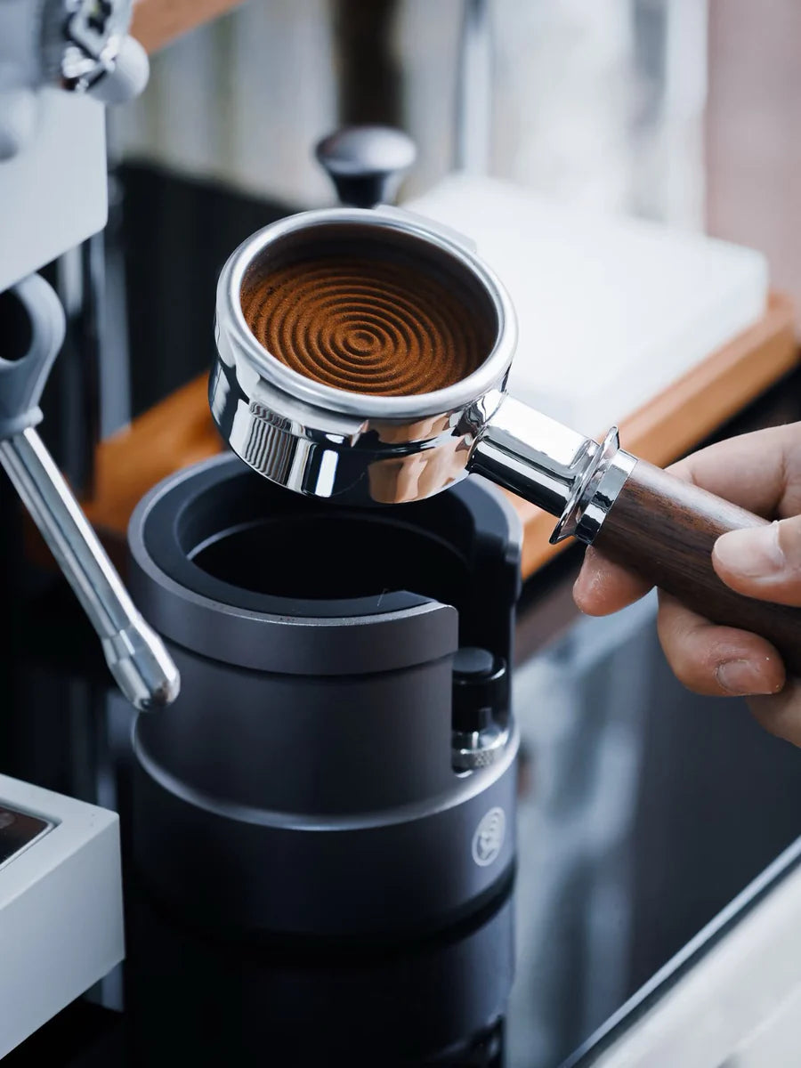 ZeroHero Sword Calibrated Espresso Mirror Tamper – 58.5mm Ripple Base