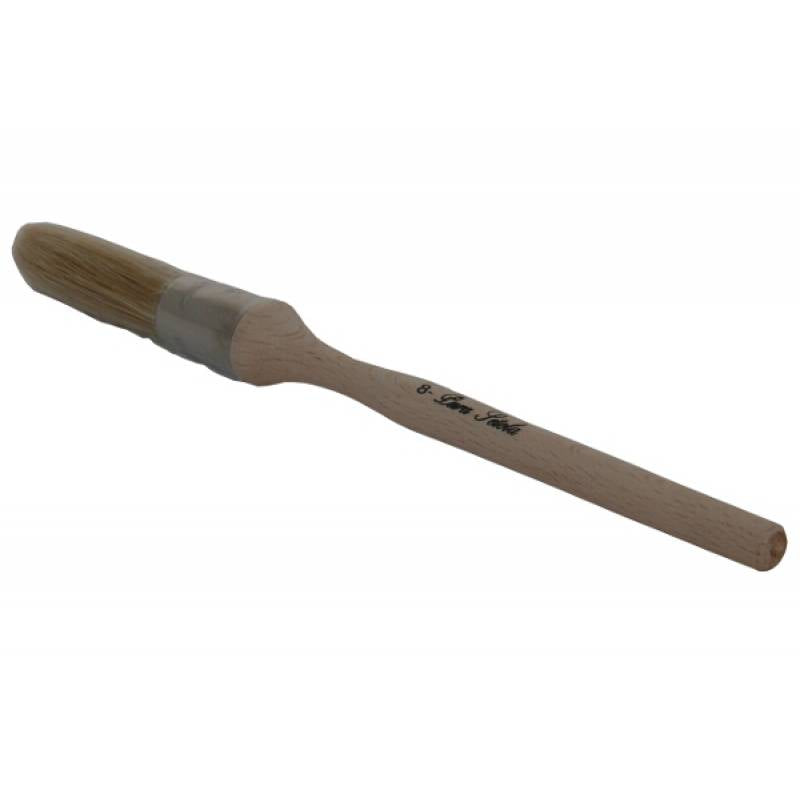 Brush for Grinder Cleaning - Blond Bristles and Wood Handle