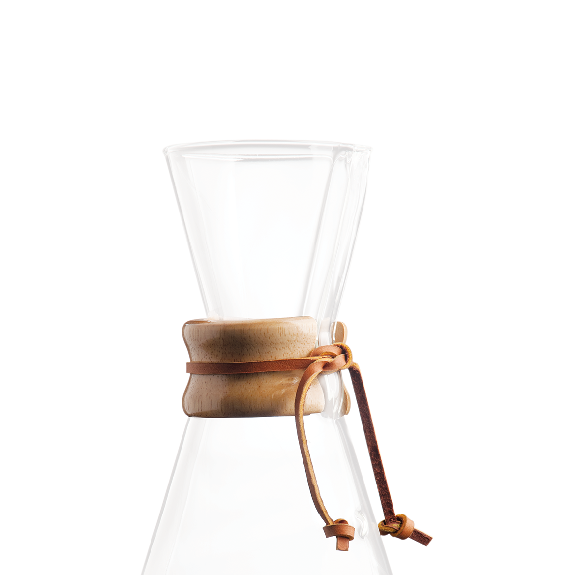 Wood Collar and Tie for 3 Cup Chemex