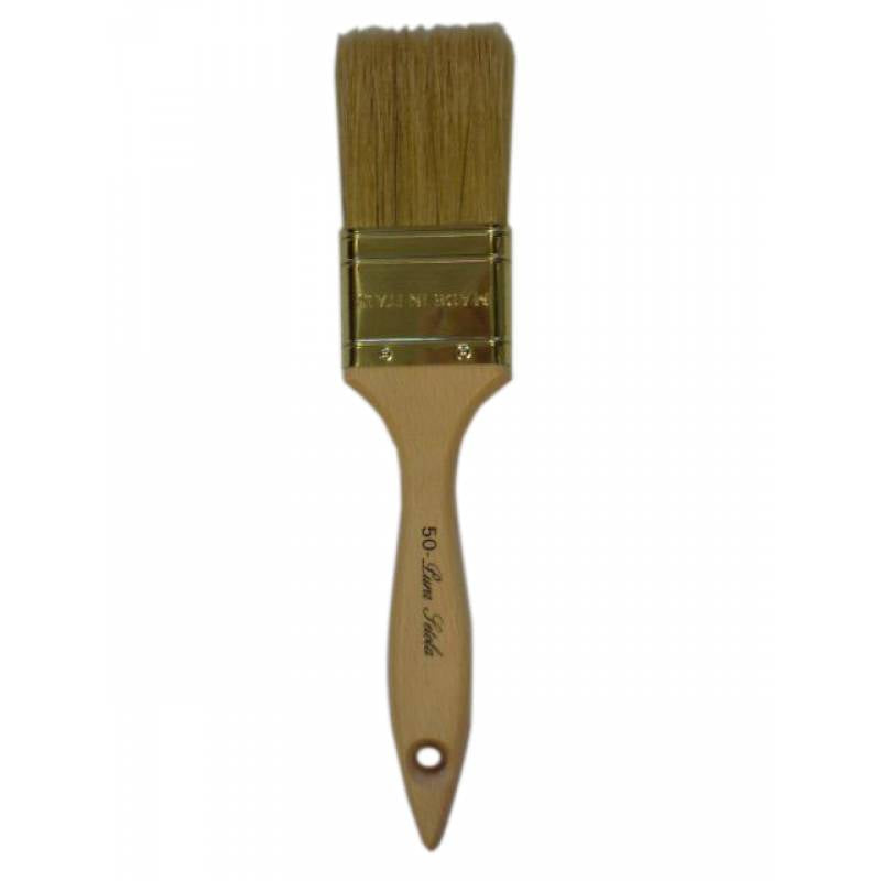 Brush with Blond Bristles and Wooden Handle for Cleaning